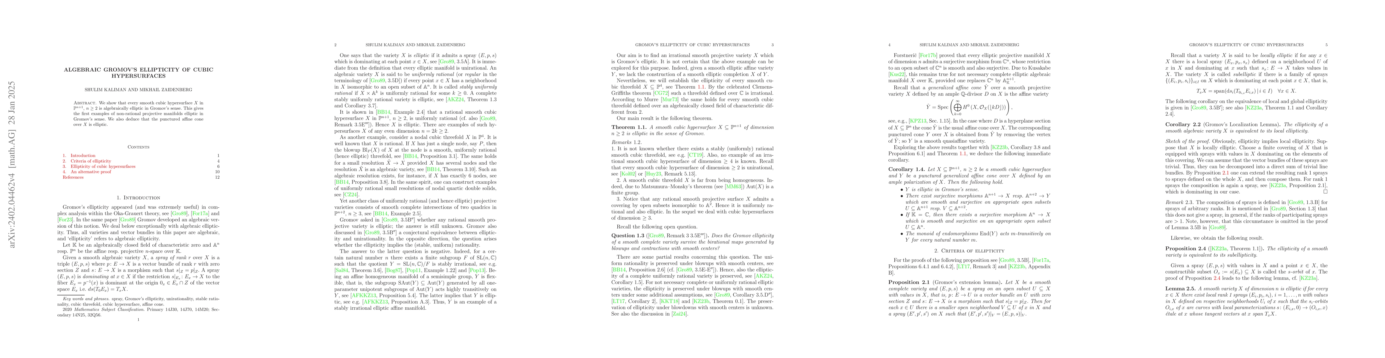 Thumbnail for Algebraic Gromov's ellipticity of cubic hypersurfaces
