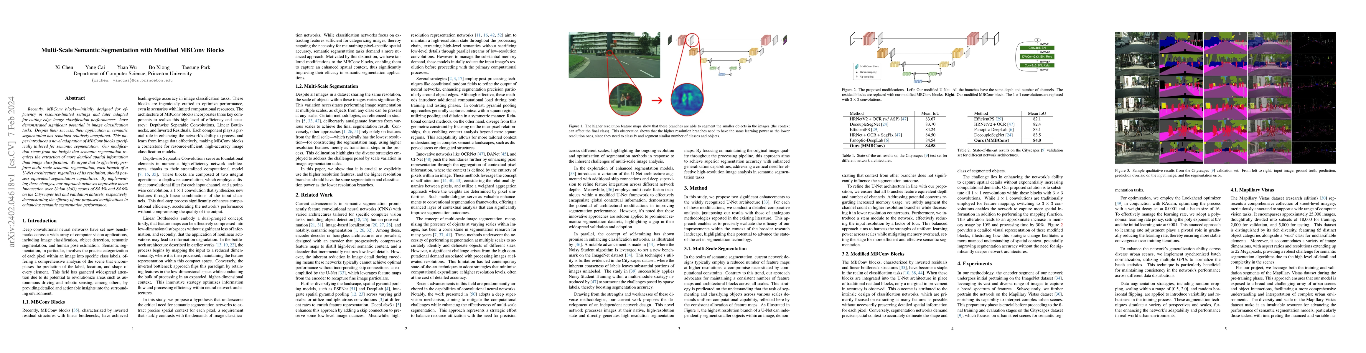 Thumbnail for Multi-Scale Semantic Segmentation with Modified MBConv Blocks