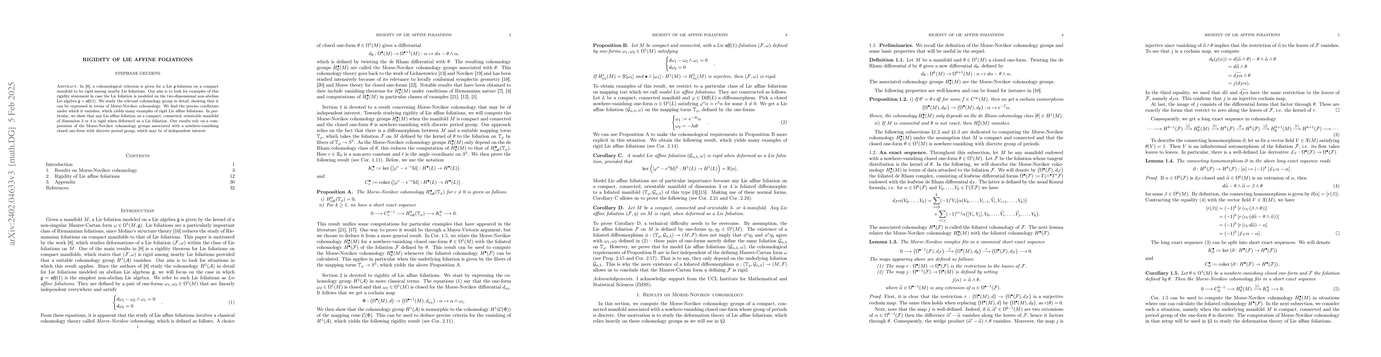 Thumbnail for A stability result for Riemannian foliations