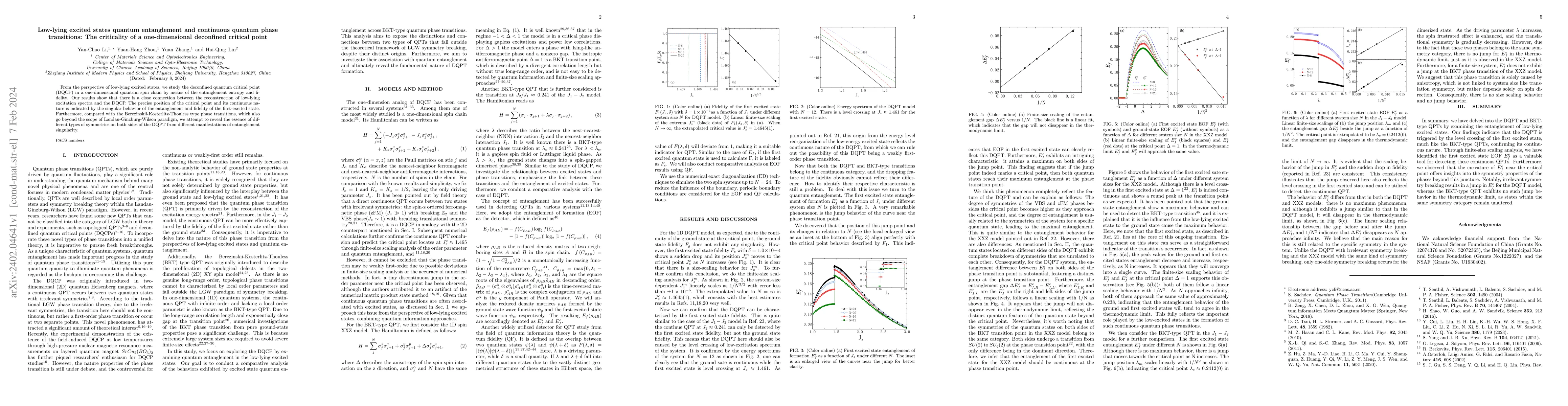 Thumbnail for Low-lying excited states quantum entanglement and continuous quantum
  phase transitions: The criticality of a one-dimensional deconfined critical
  point