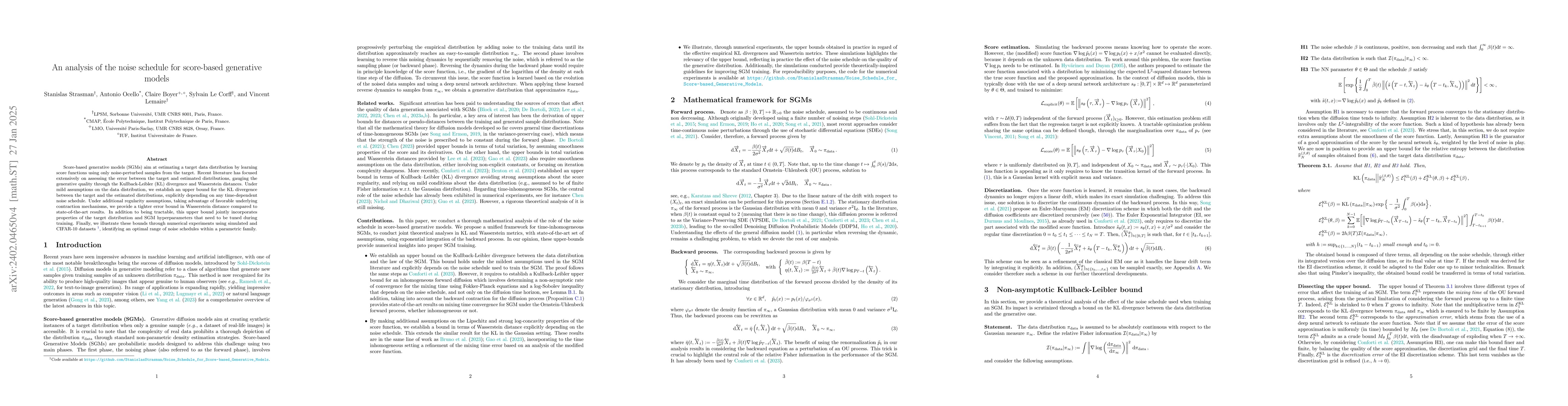 Thumbnail for An analysis of the noise schedule for score-based generative models