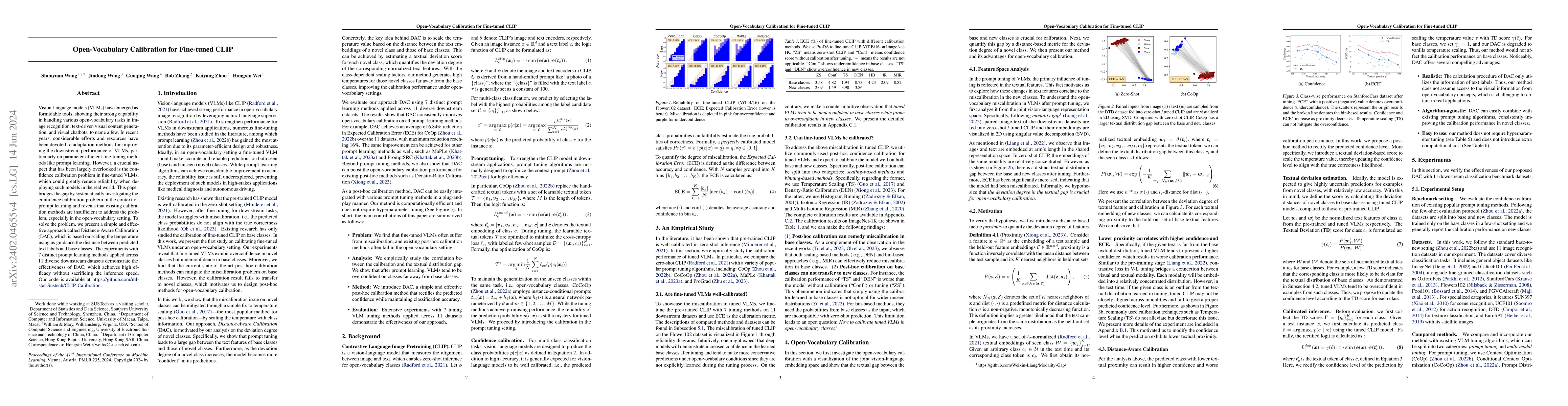 Thumbnail for Open-Vocabulary Calibration for Fine-tuned CLIP