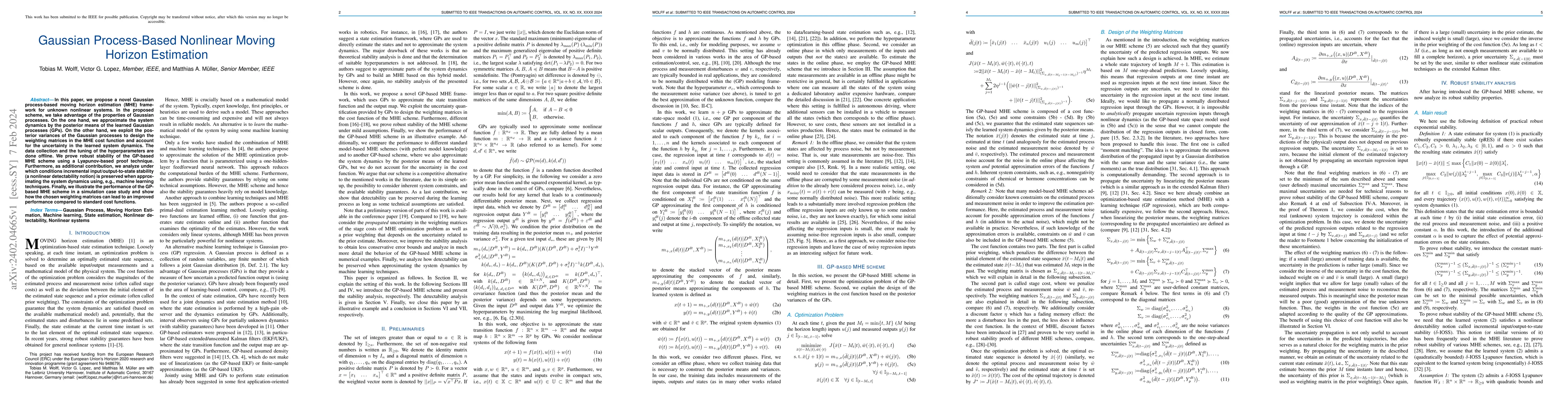 Thumbnail for Gaussian Process-Based Nonlinear Moving Horizon Estimation