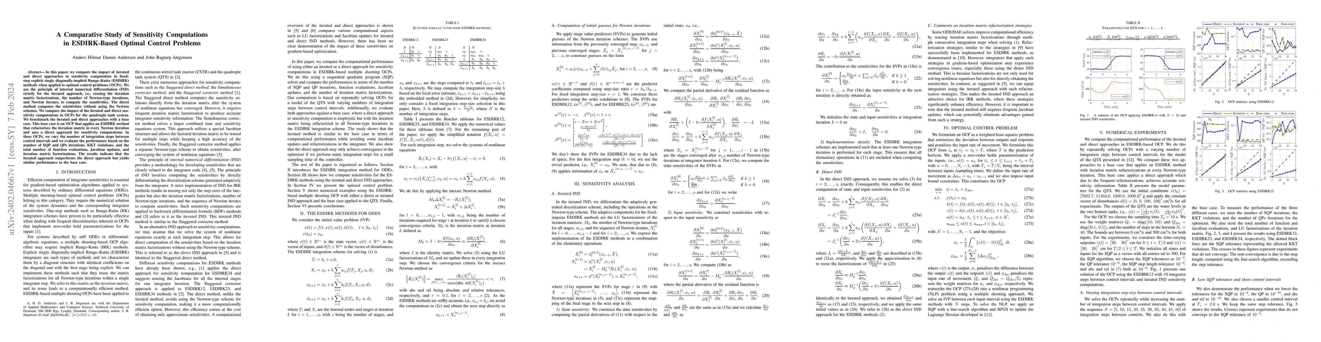 Thumbnail for A Comparative Study of Sensitivity Computations in ESDIRK-Based Optimal
  Control Problems
