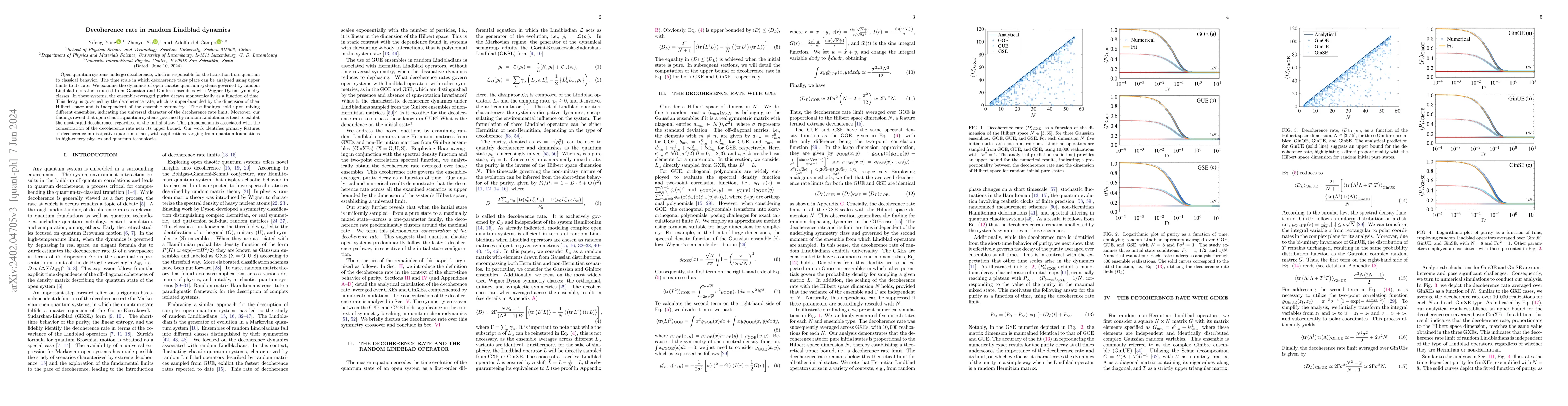 Thumbnail for Decoherence rate in random Lindblad dynamics