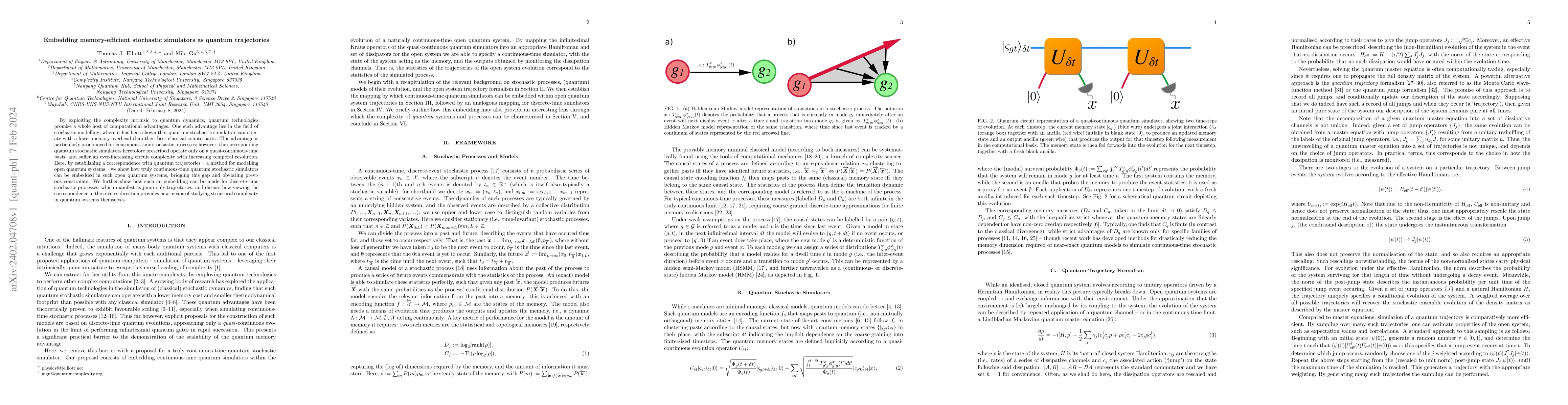 Thumbnail for Embedding memory-efficient stochastic simulators as quantum trajectories