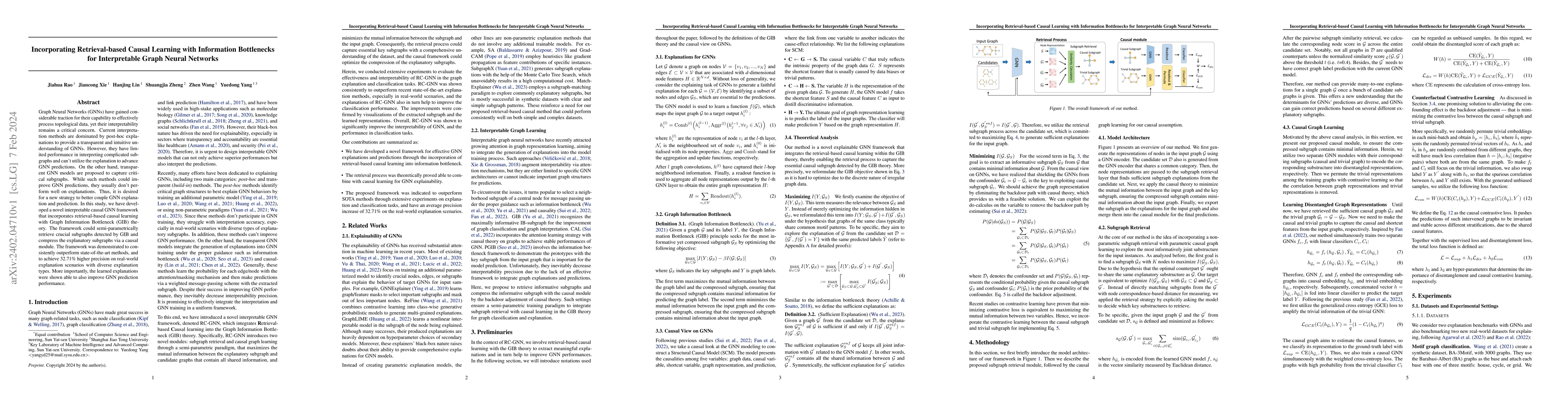 Thumbnail for Incorporating Retrieval-based Causal Learning with Information
  Bottlenecks for Interpretable Graph Neural Networks