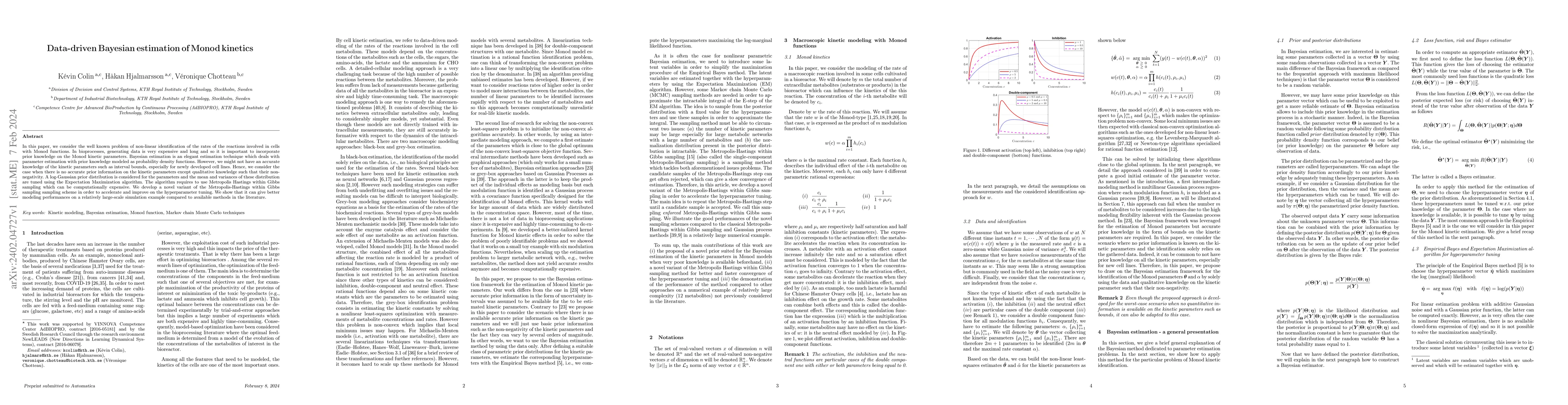 Thumbnail for Data-driven Bayesian estimation of Monod kinetics
