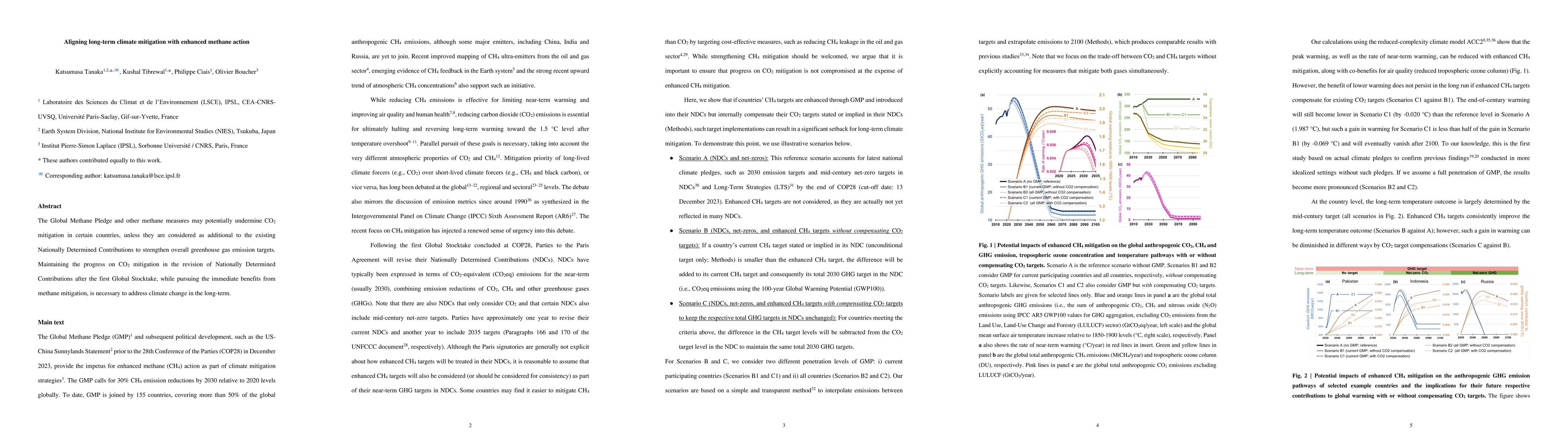 Thumbnail for Aligning long-term climate mitigation with enhanced methane action