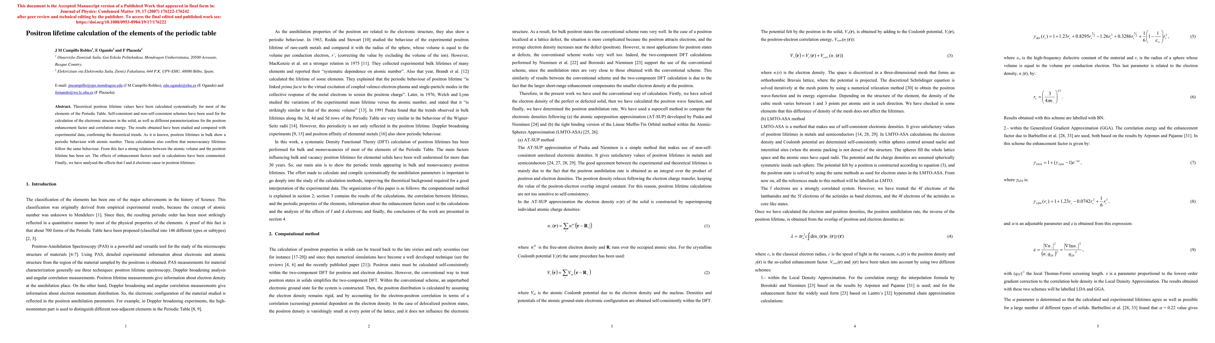 Thumbnail for Positron lifetime calculation of the elements of the periodic table