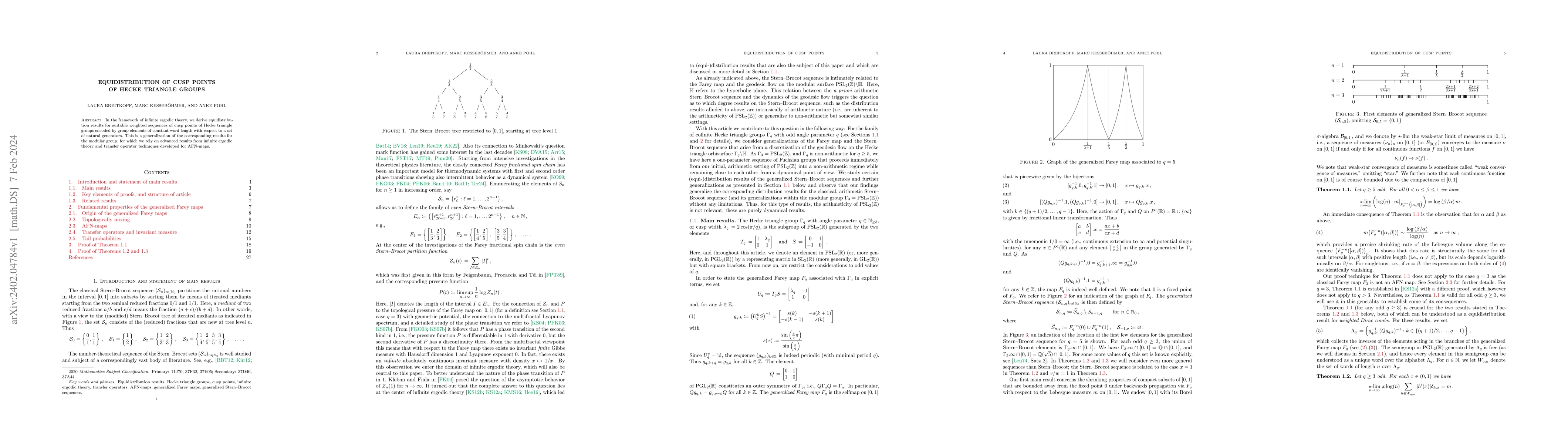 Thumbnail for Equidistribution of cusp points of Hecke triangle groups