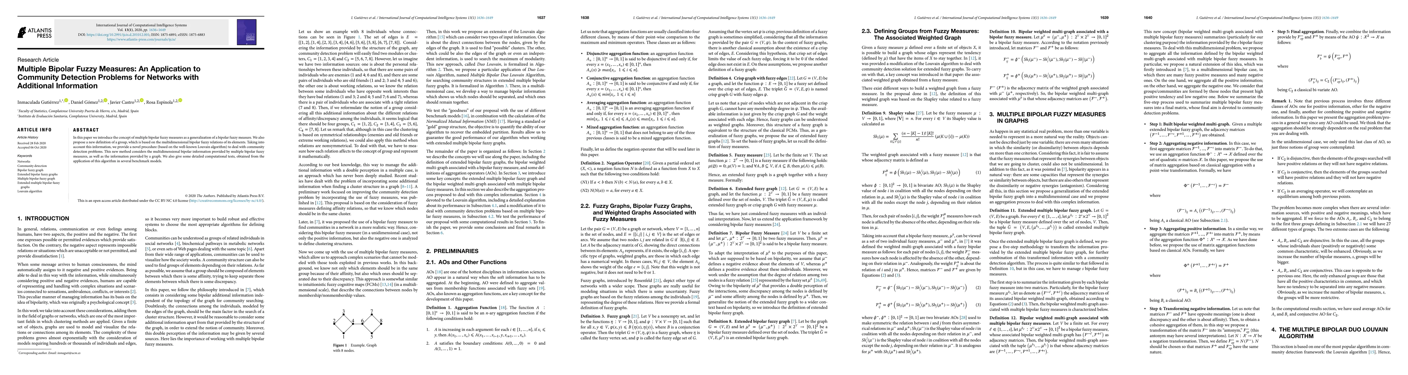 Thumbnail for Multiple bipolar fuzzy measures: an application to community detection
  problems for networks with additional information
