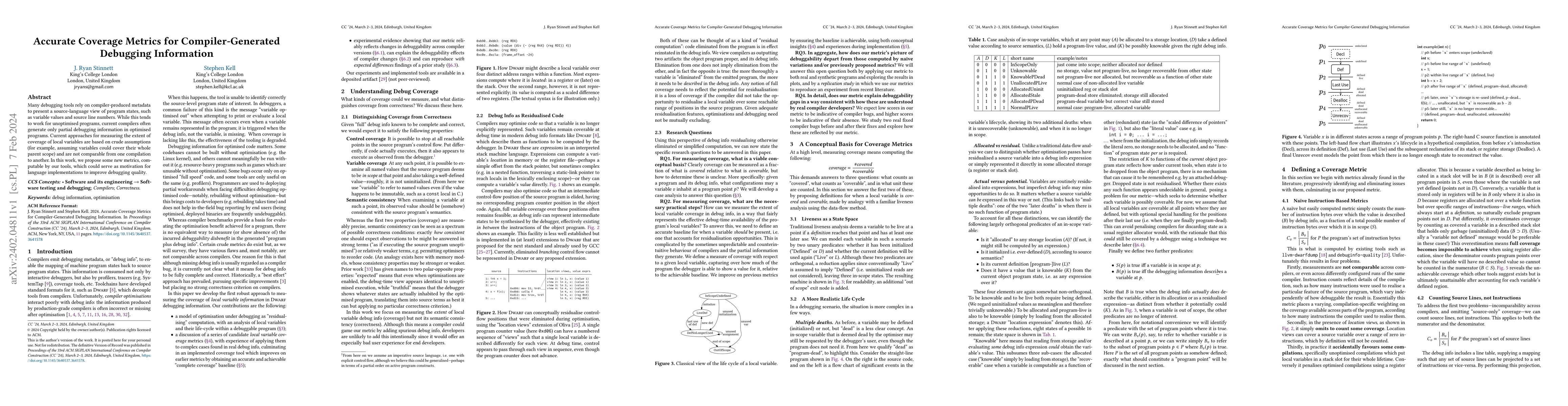 Thumbnail for Accurate Coverage Metrics for Compiler-Generated Debugging Information