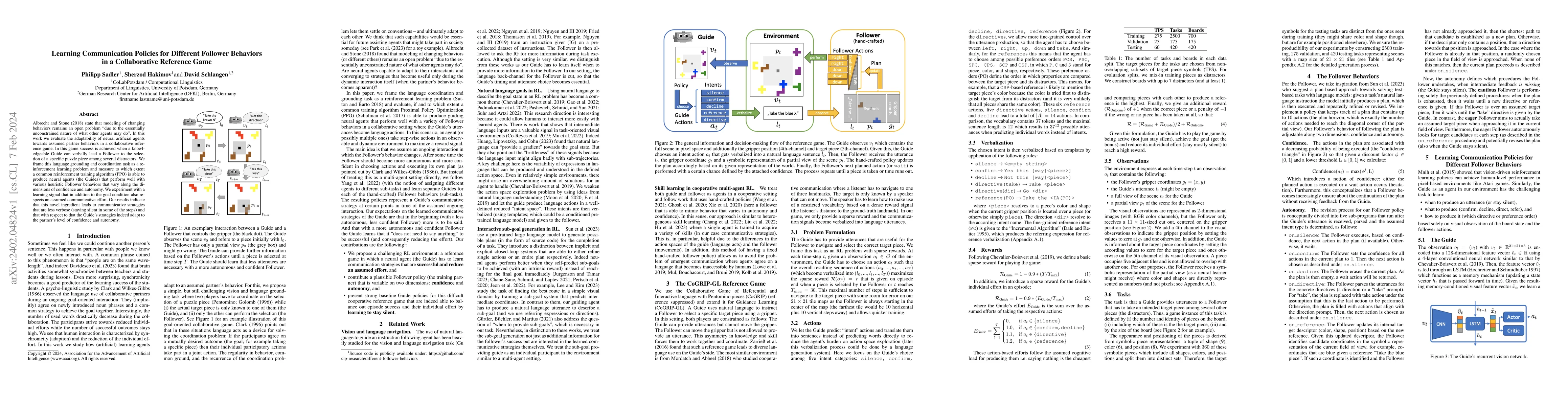 Thumbnail for Learning Communication Policies for Different Follower Behaviors in a
  Collaborative Reference Game