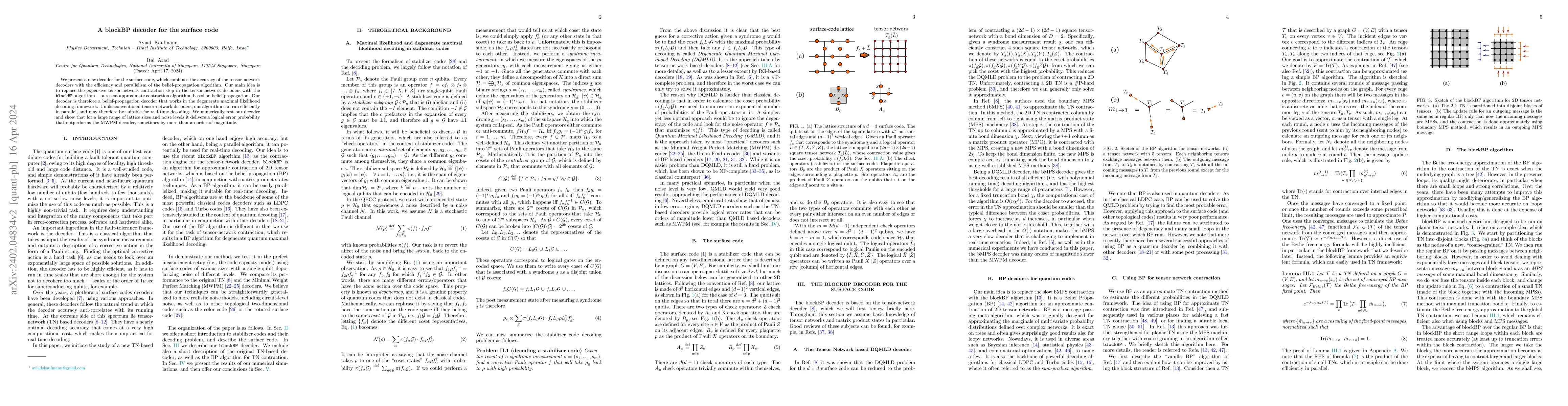 Thumbnail for A blockBP decoder for the surface code