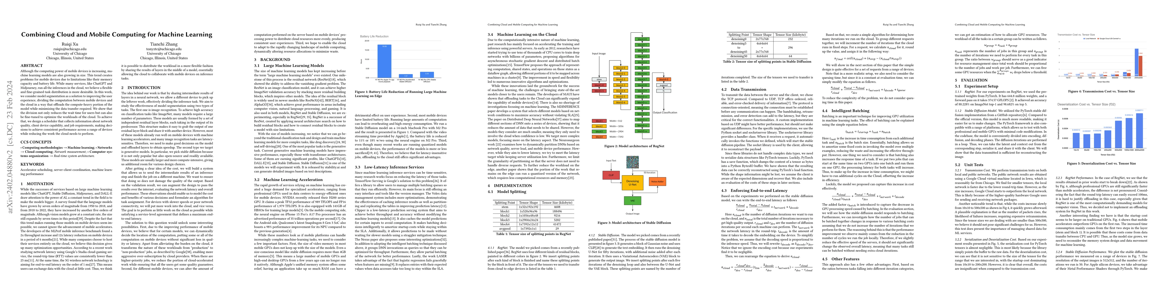 Thumbnail for Combining Cloud and Mobile Computing for Machine Learning