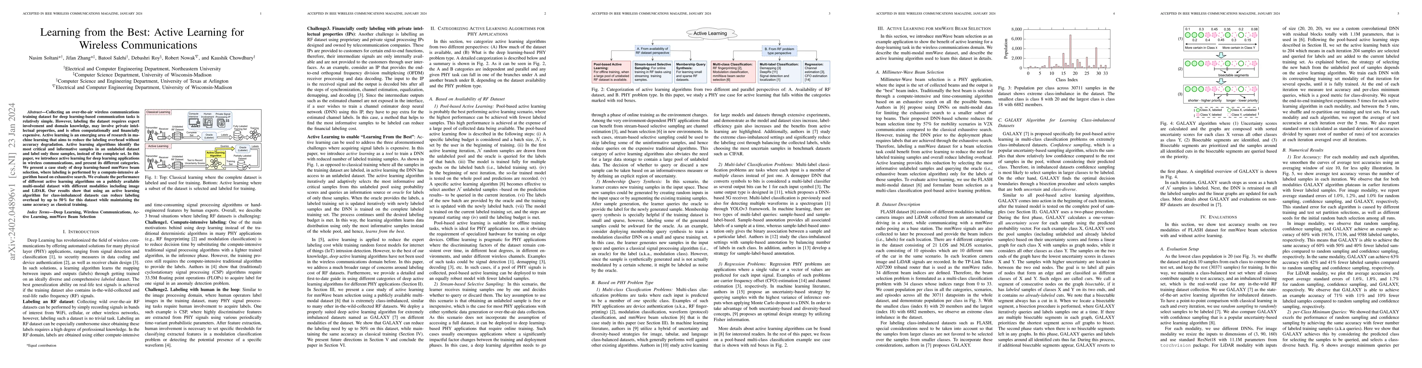 Thumbnail for Learning from the Best: Active Learning for Wireless Communications