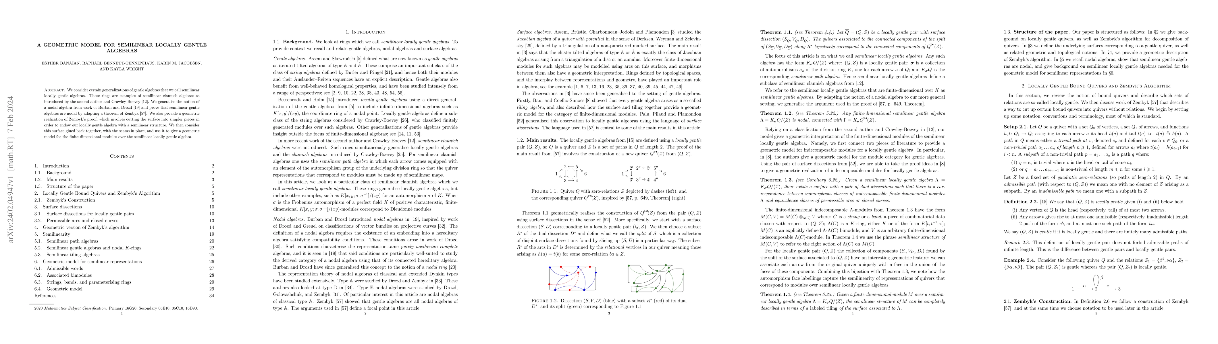 Thumbnail for A geometric model for semilinear locally gentle algebras
