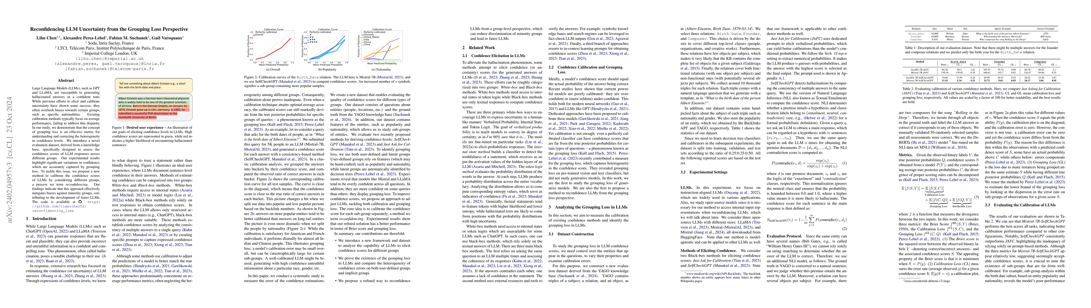 Thumbnail for Reconfidencing LLMs from the Grouping Loss Perspective