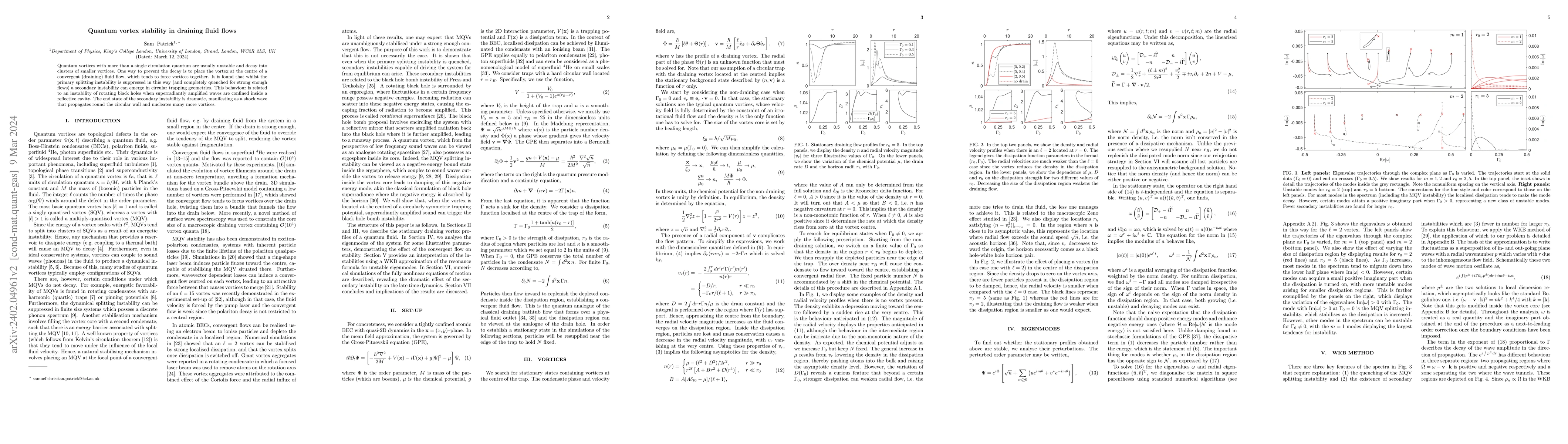 Thumbnail for Quantum vortex stability in draining fluid flows