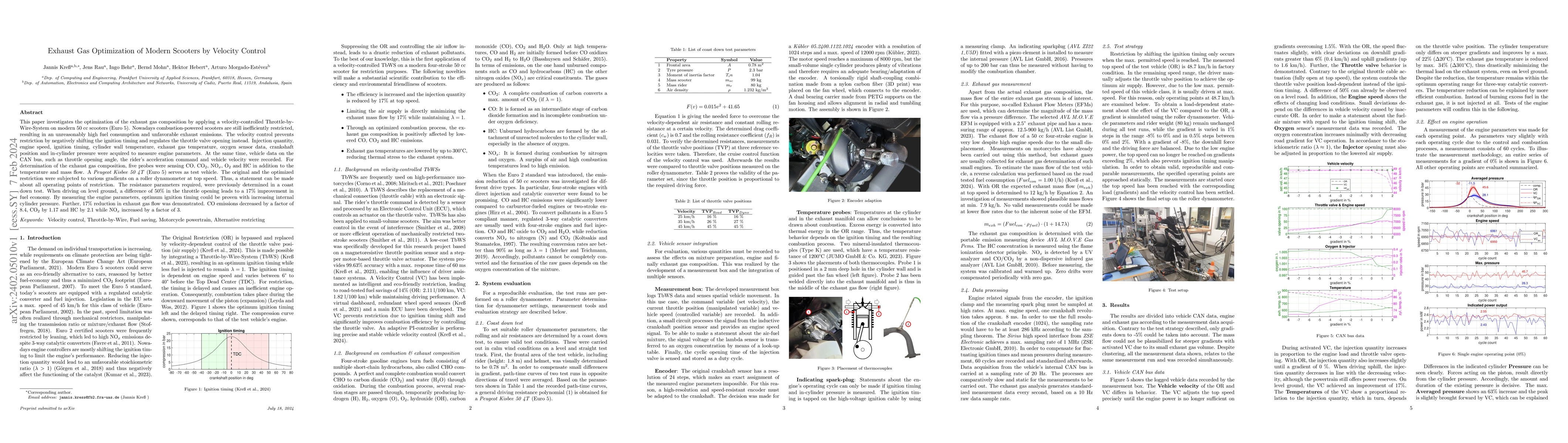 Thumbnail for Exhaust Gas Optimization of Modern Scooters by Velocity Control