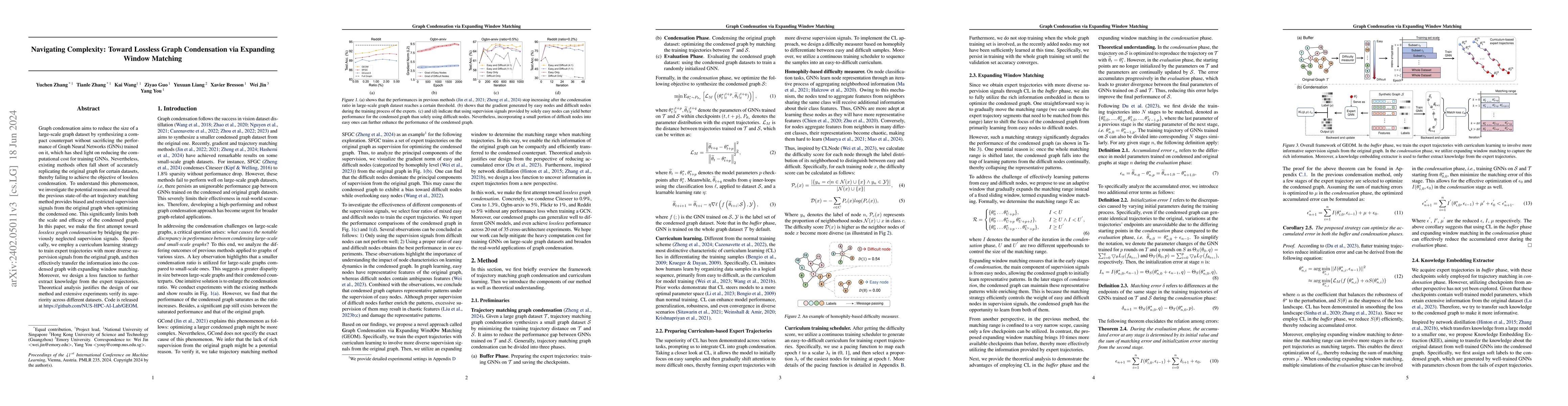 Thumbnail for Navigating Complexity: Toward Lossless Graph Condensation via Expanding
  Window Matching