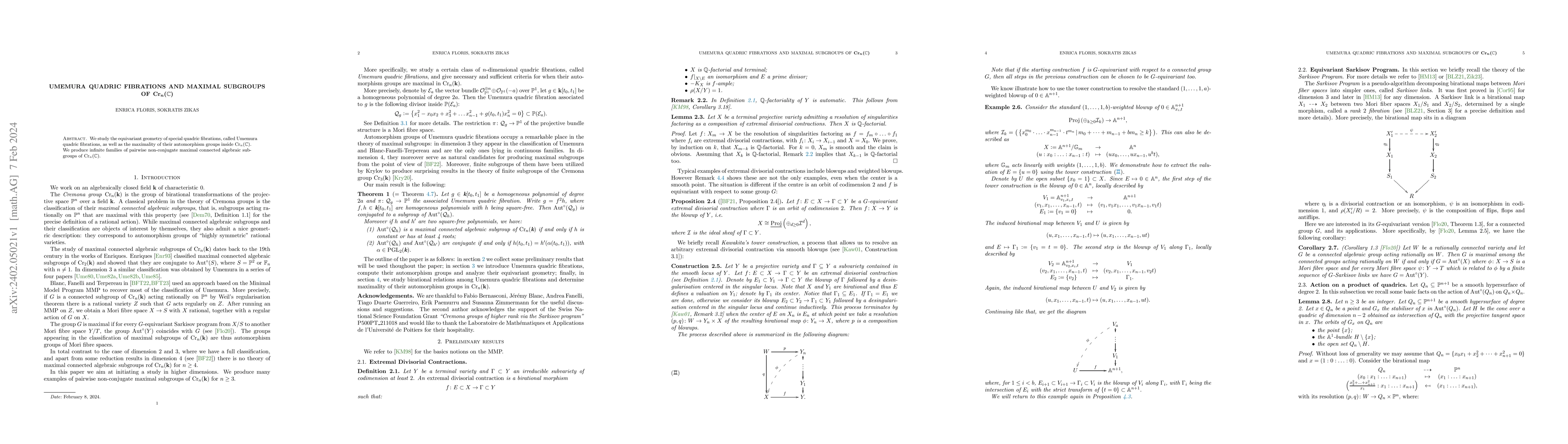 Thumbnail for Umemura Quadric Fibrations and Maximal Subgroups of $Cr_n(\mathbb{C})$