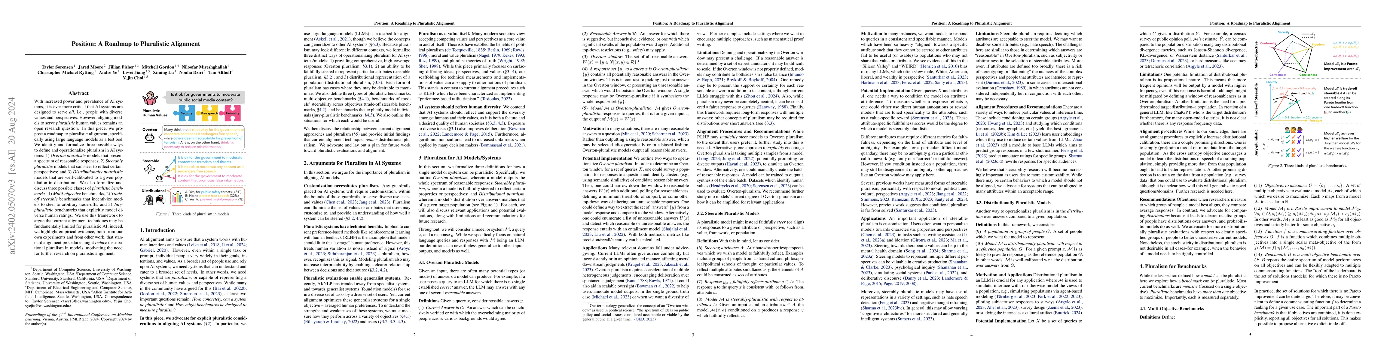 Thumbnail for A Roadmap to Pluralistic Alignment