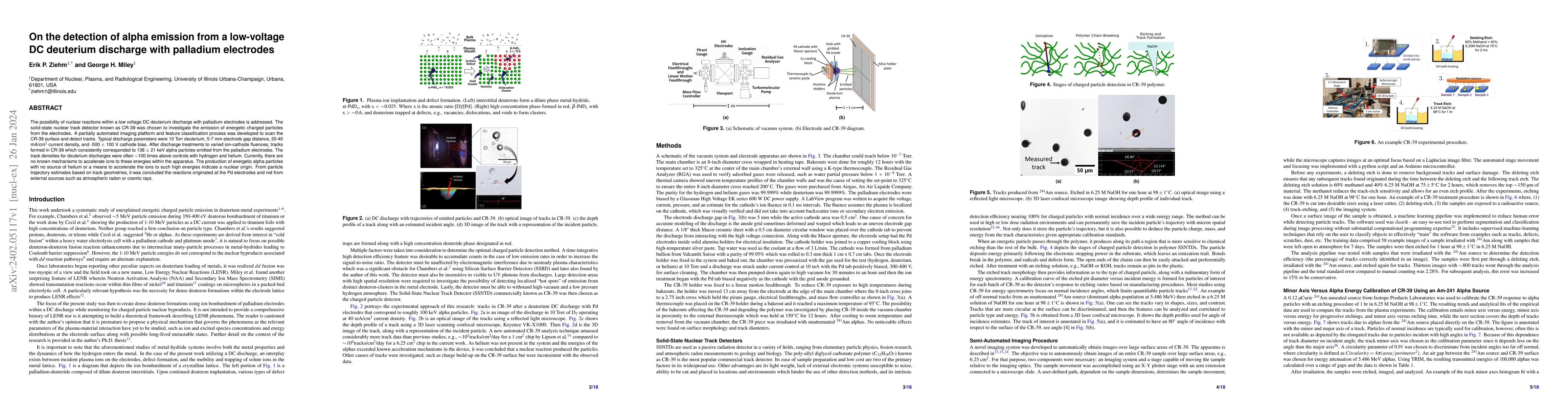 Thumbnail for On the detection of alpha emission from a low-voltage DC deuterium
  discharge with palladium electrodes