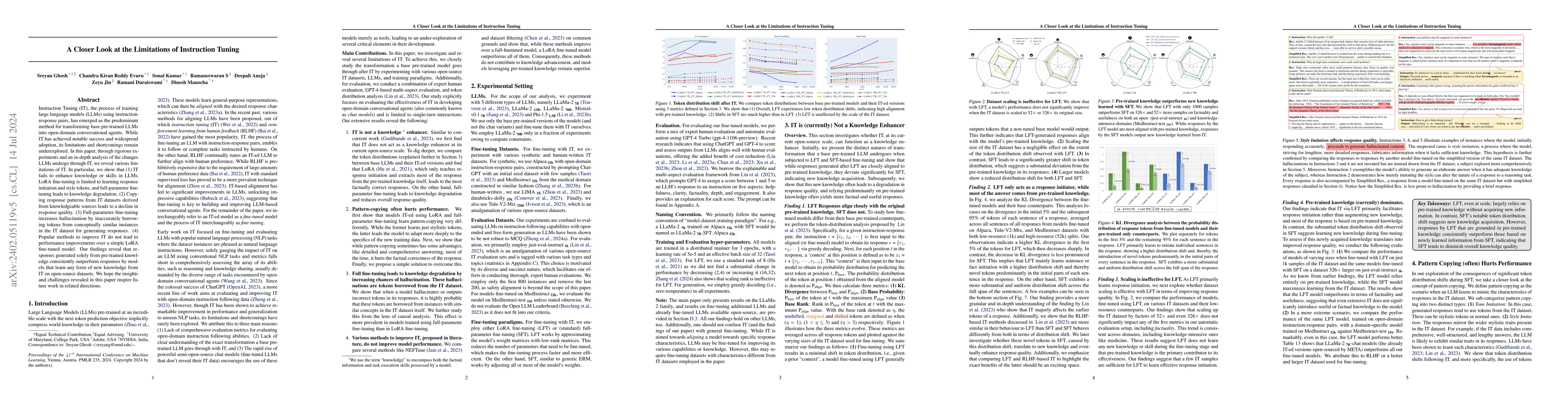 Thumbnail for A Closer Look at the Limitations of Instruction Tuning