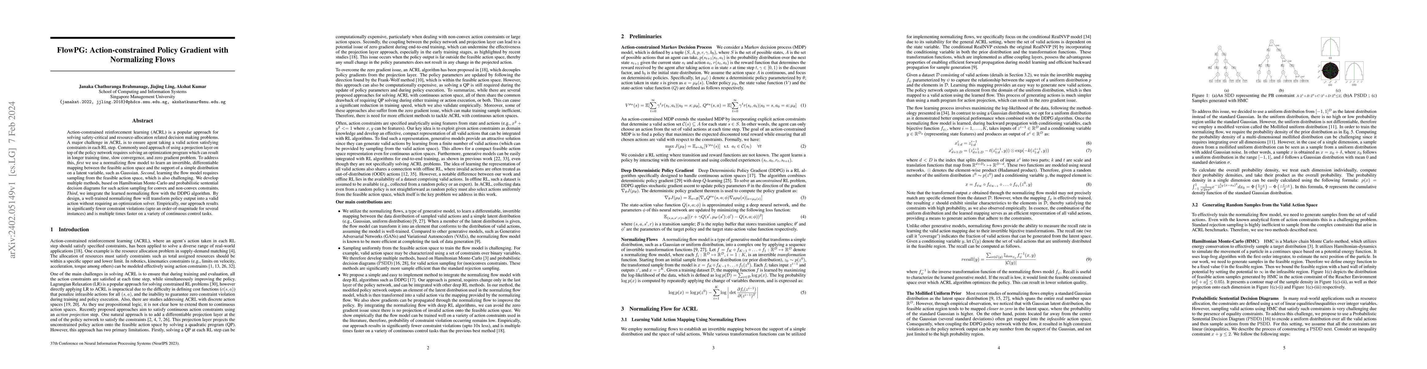 Thumbnail for FlowPG: Action-constrained Policy Gradient with Normalizing Flows
