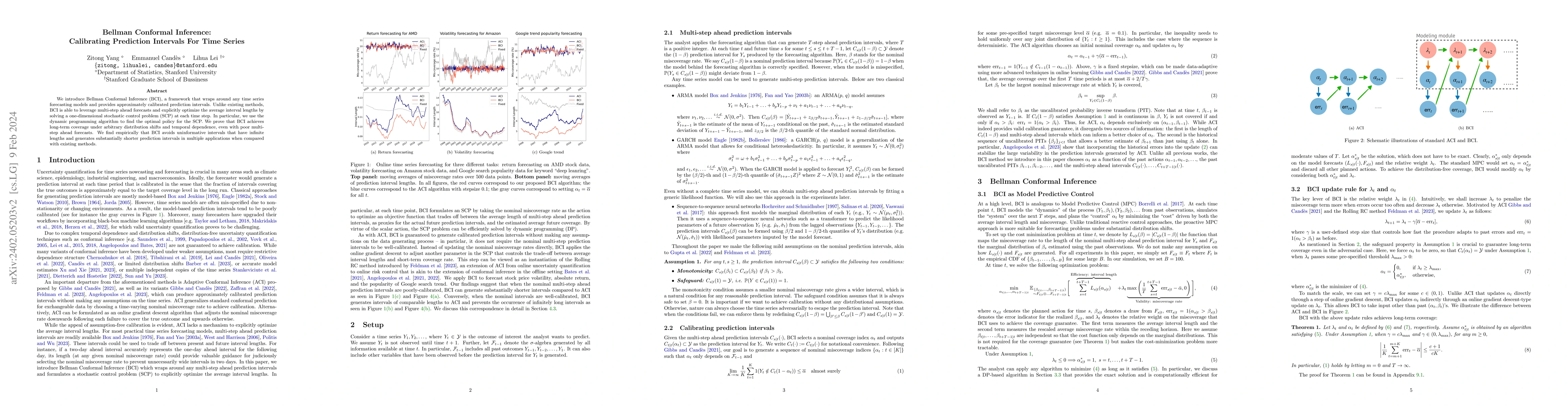 Thumbnail for Bellman Conformal Inference: Calibrating Prediction Intervals For Time
  Series