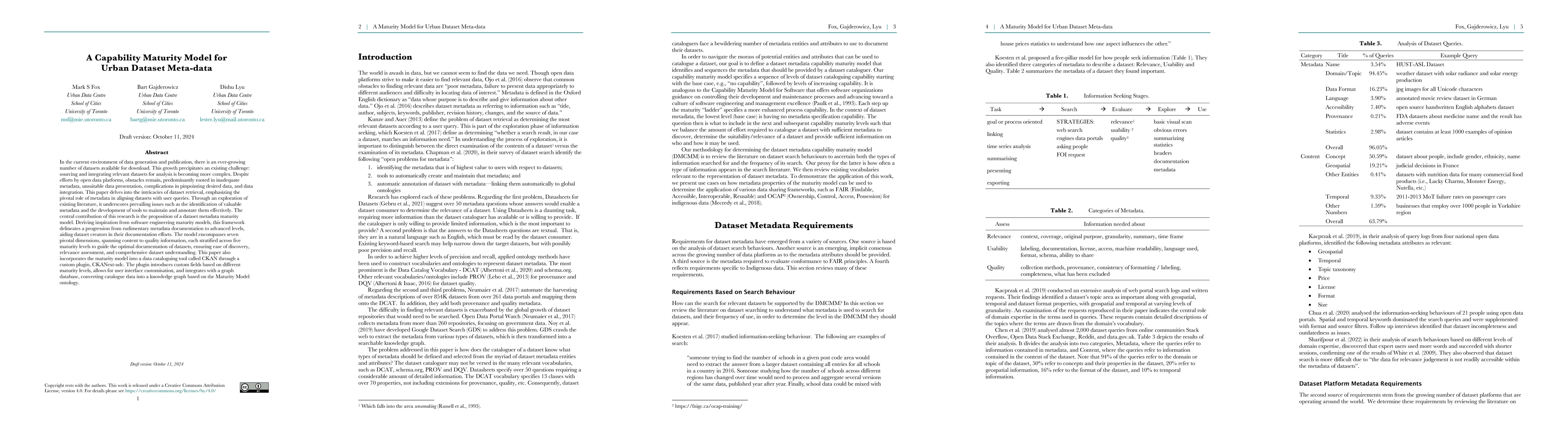 Thumbnail for A Maturity Model for Urban Dataset Meta-data