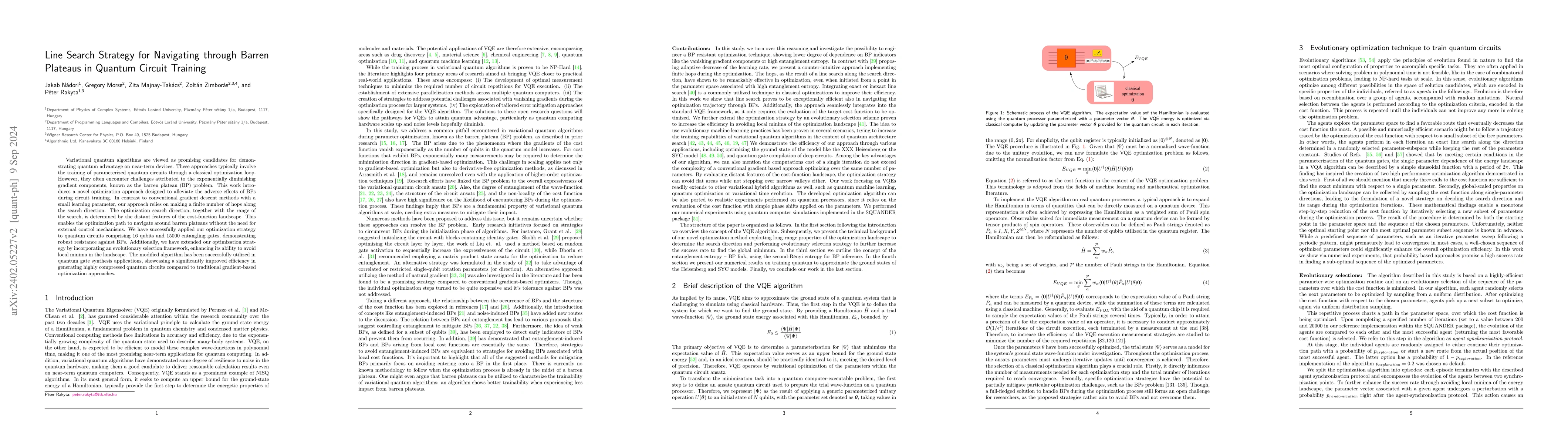 Thumbnail for The promising path of evolutionary optimization to avoid barren plateaus