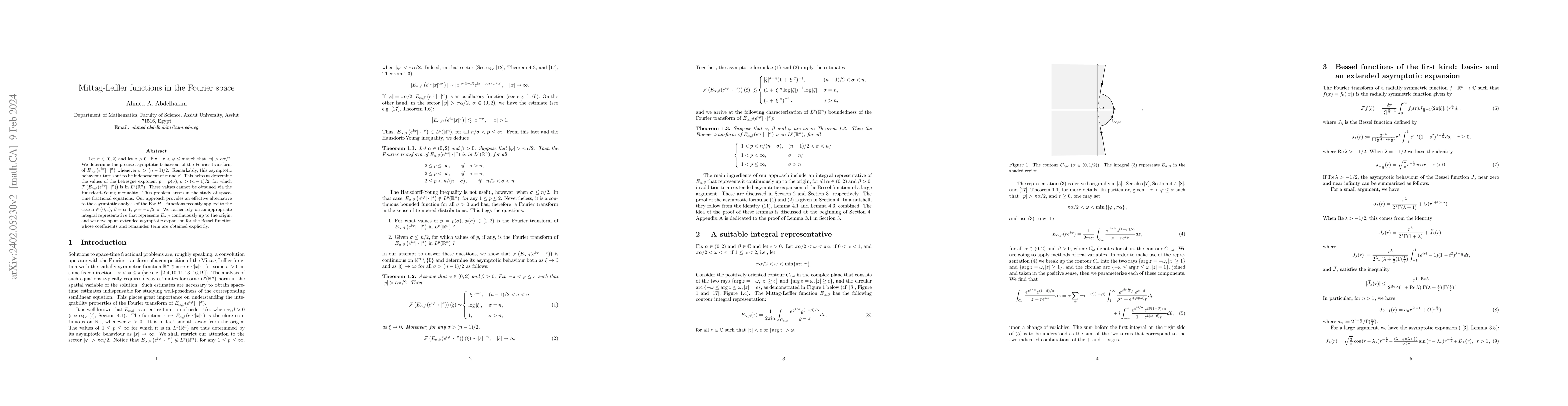 Thumbnail for Mittag-Leffler functions in the Fourier space