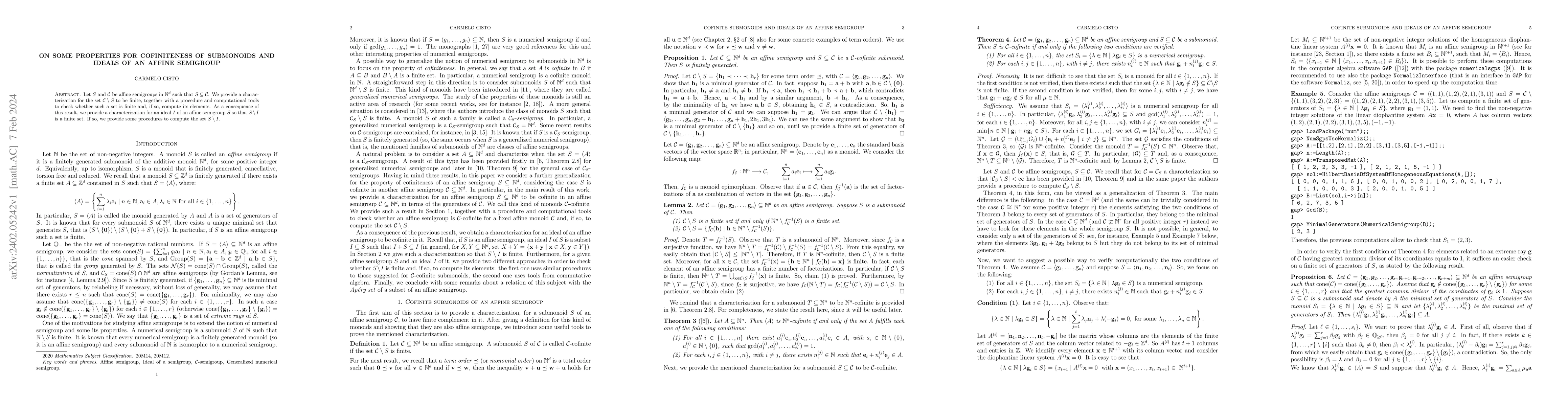 Thumbnail for On some properties for cofiniteness of submonoids and ideals of an
  affine semigroup