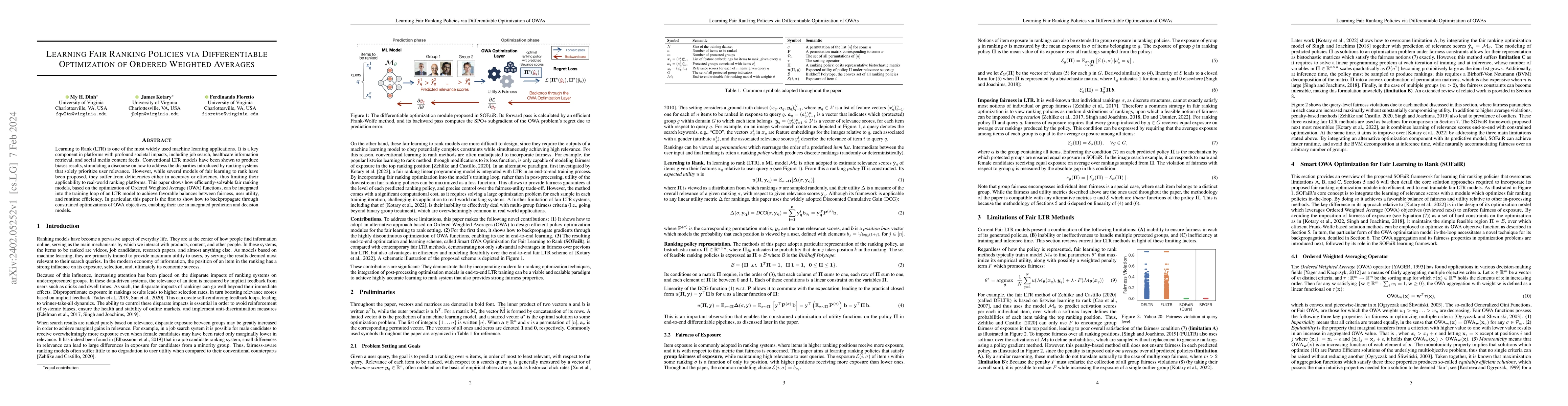 Thumbnail for Learning Fair Ranking Policies via Differentiable Optimization of
  Ordered Weighted Averages