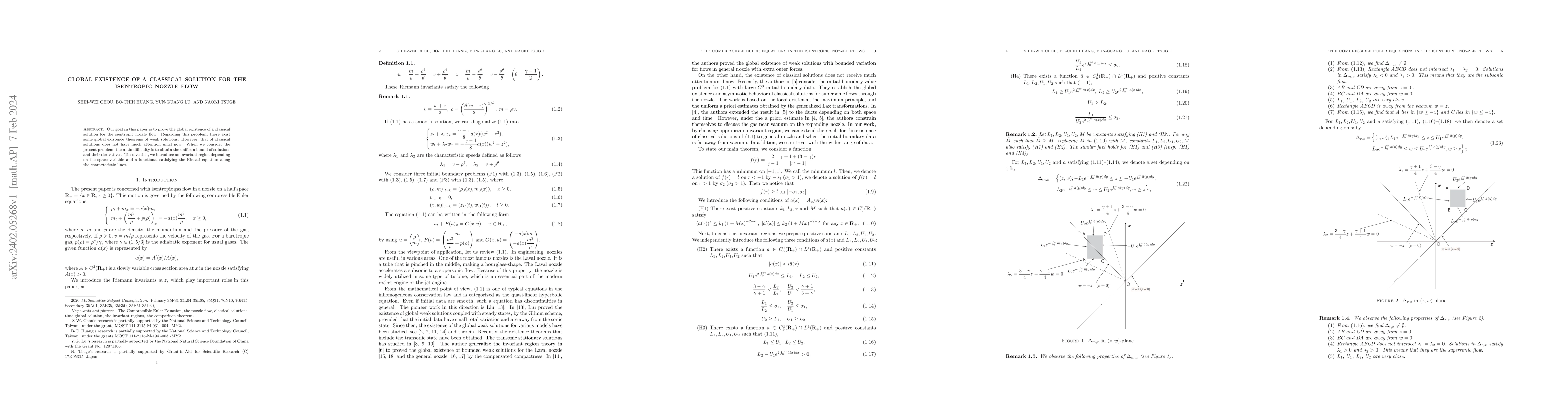 Thumbnail for Global existence of a classical solution for the isentropic nozzle flow