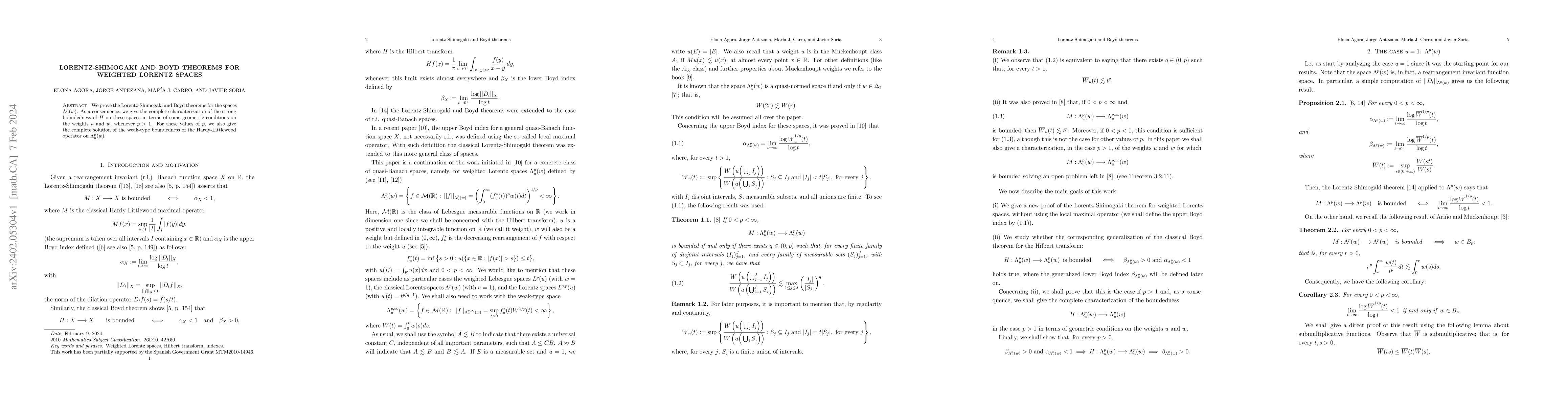 Thumbnail for Lorentz-Shimogaki and Boyd theorems for weighted Lorentz spaces
