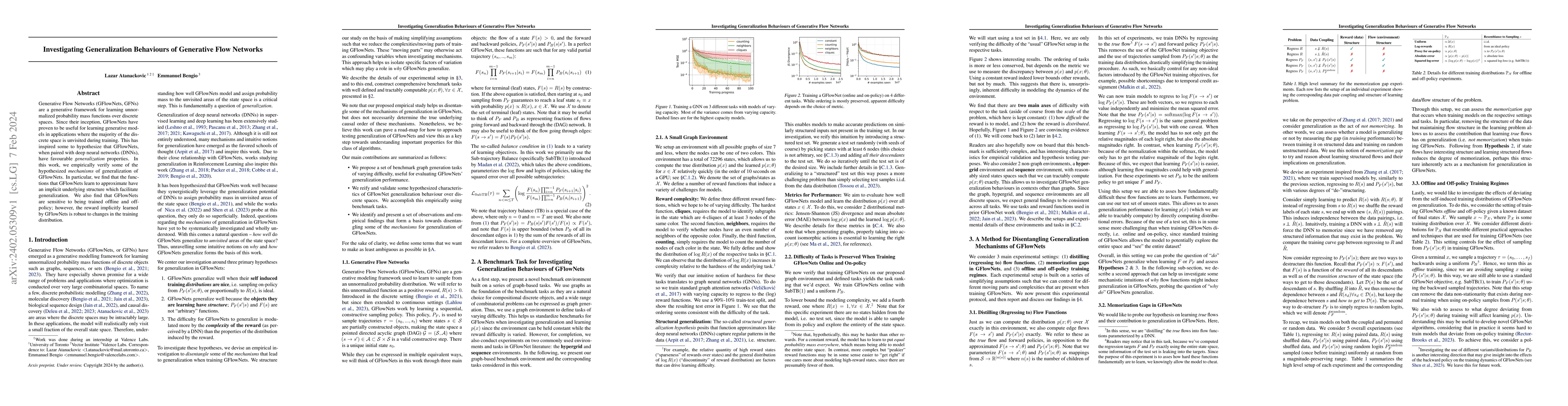 Thumbnail for Investigating Generalization Behaviours of Generative Flow Networks