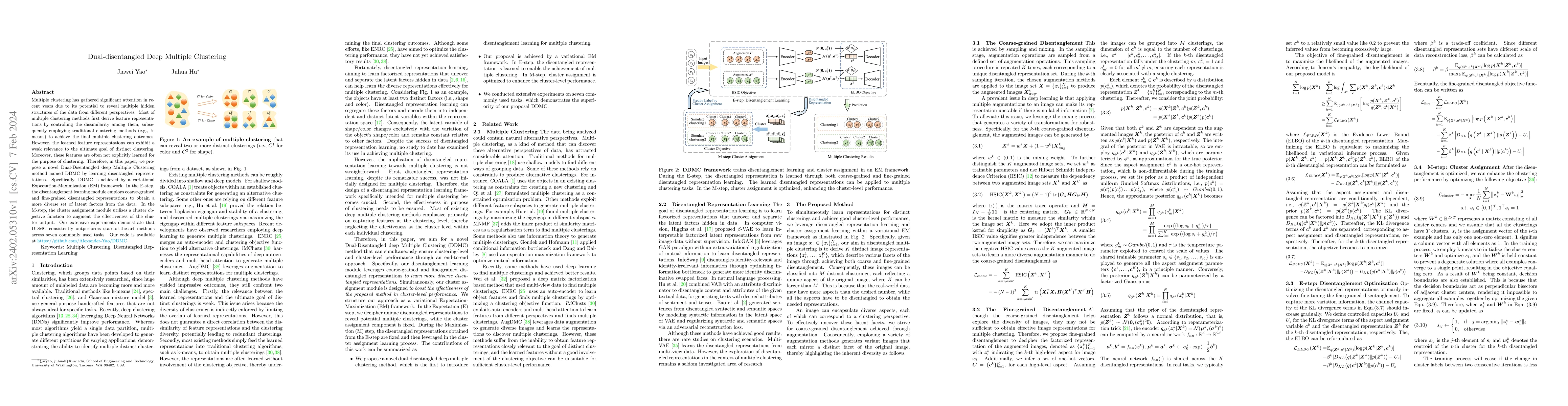 Thumbnail for Dual-disentangled Deep Multiple Clustering