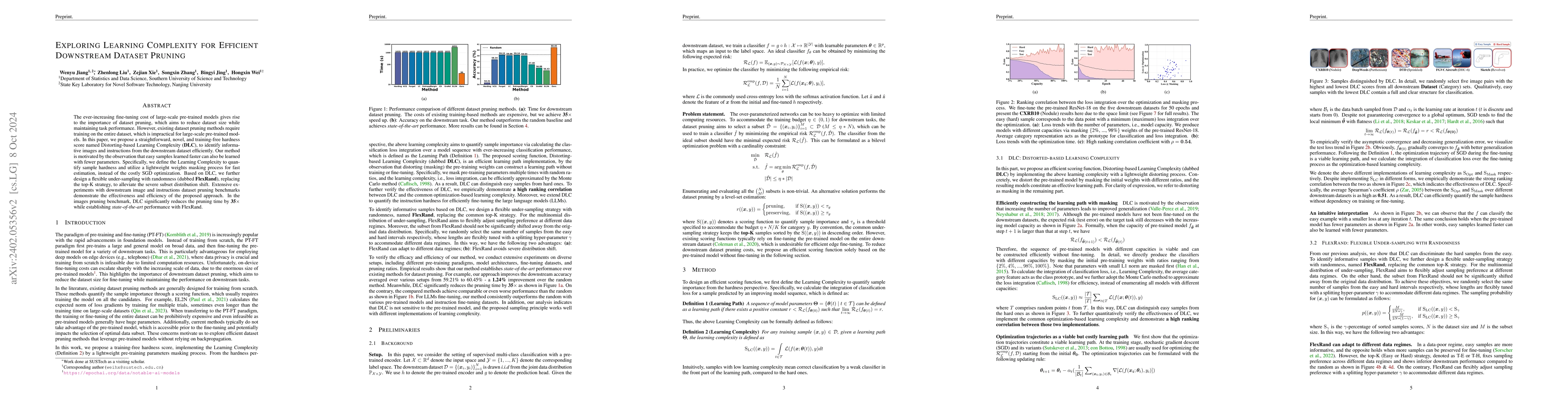 Thumbnail for Exploring Learning Complexity for Downstream Data Pruning