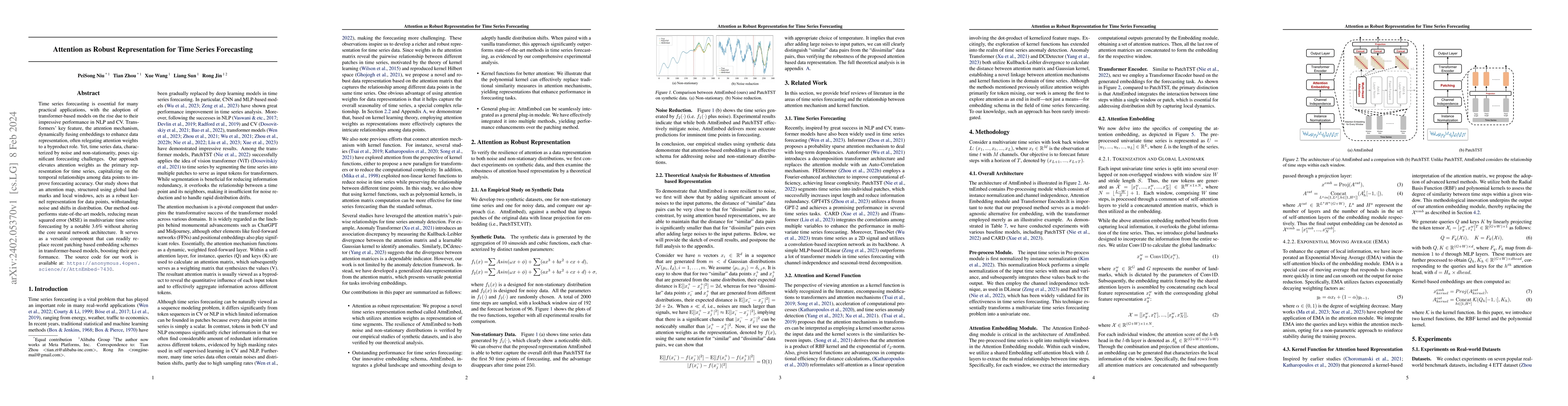 Thumbnail for Attention as Robust Representation for Time Series Forecasting