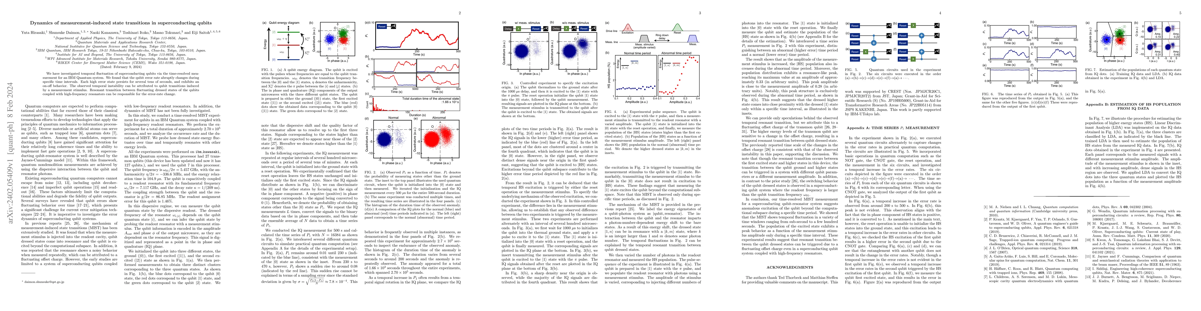 Thumbnail for Dynamics of measurement-induced state transitions in superconducting
  qubits