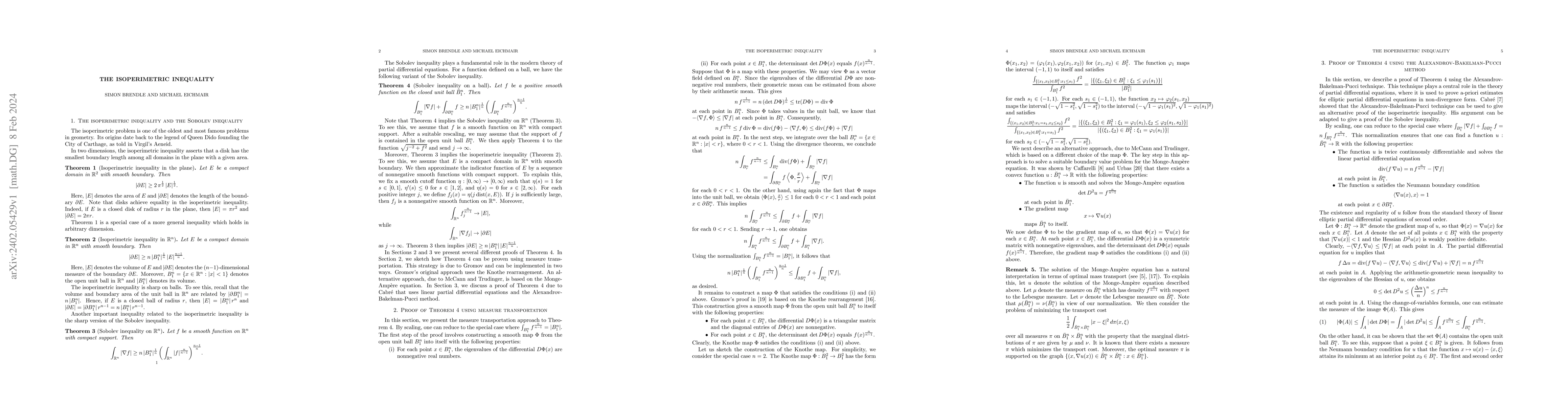 Thumbnail for The isoperimetric inequality