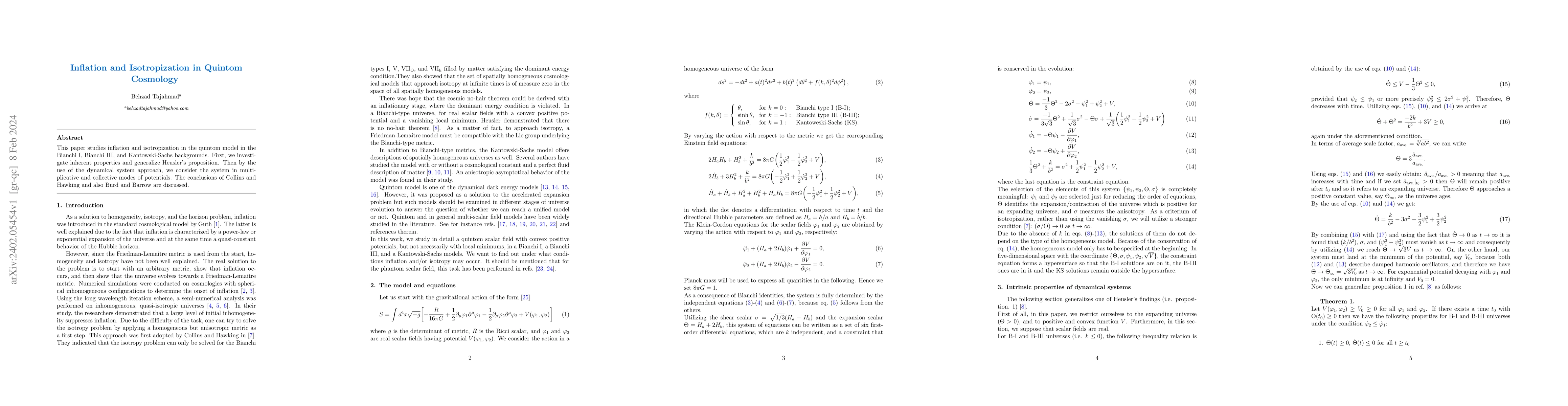 Thumbnail for Inflation and Isotropization in Quintom Cosmology