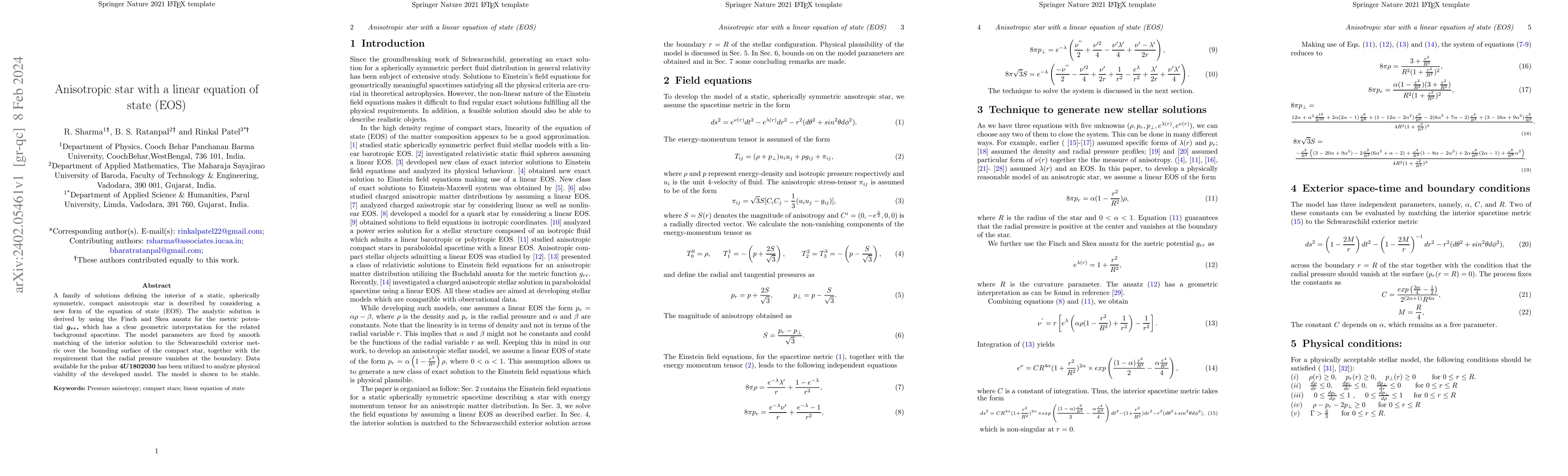 Thumbnail for Anisotropic star with a linear equation of state (EOS)