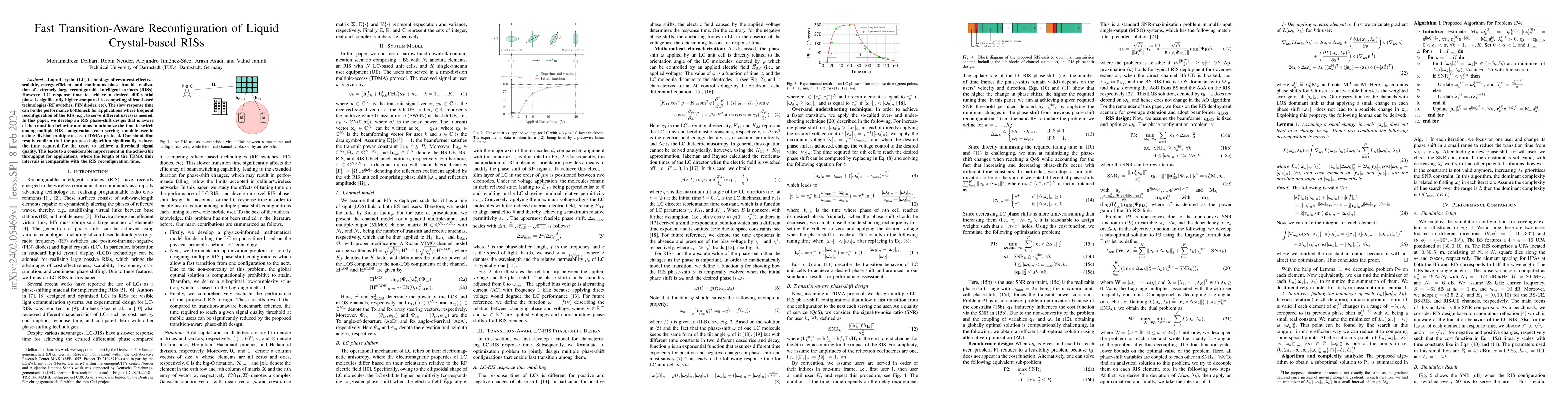 Thumbnail for Fast Transition-Aware Reconfiguration of Liquid Crystal-based RISs