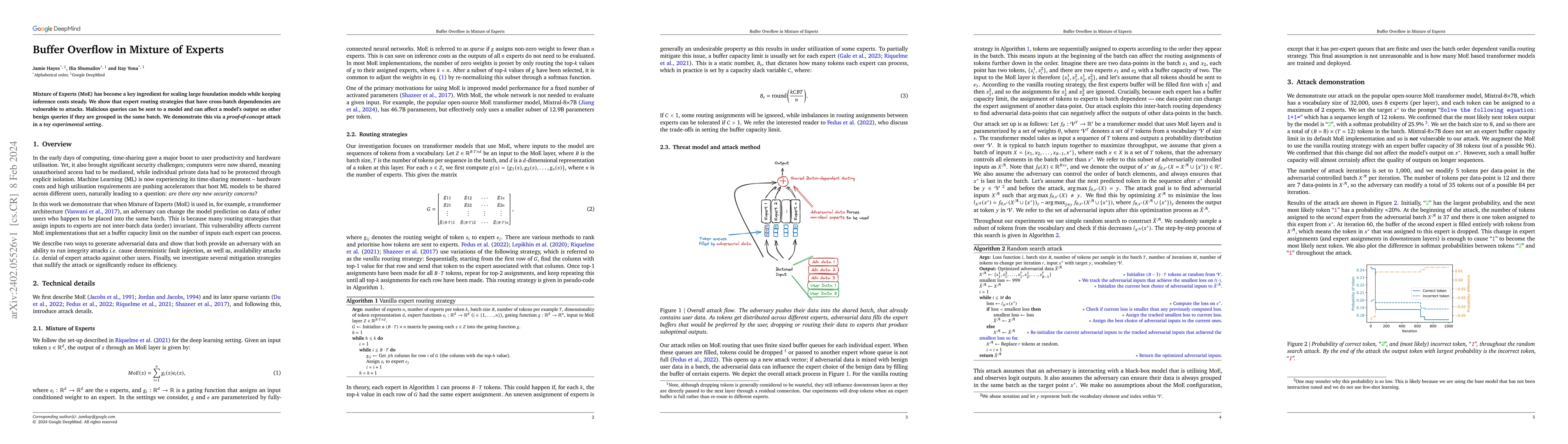 Thumbnail for Buffer Overflow in Mixture of Experts
