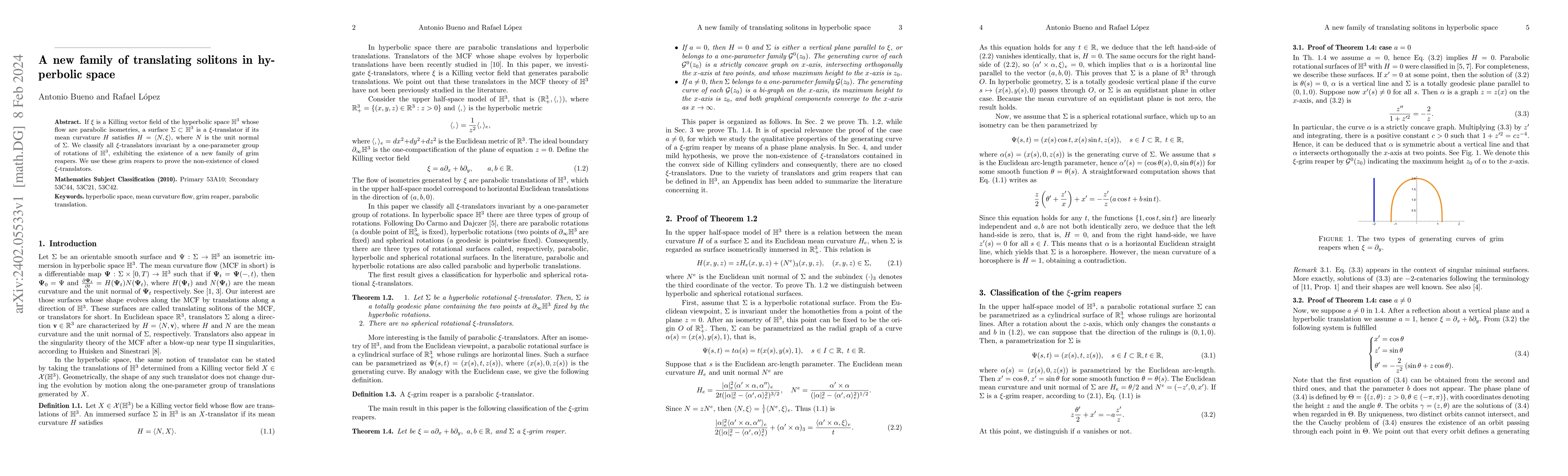 Thumbnail for A new family of translating solitons in hyperbolic space